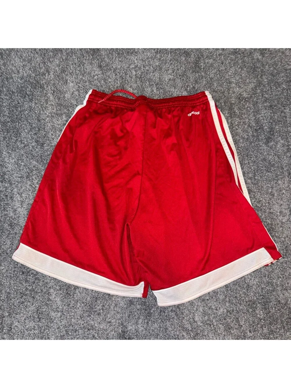 Adidas Red Athletic Shorts Mens MD Vtg y2k 90s Rare